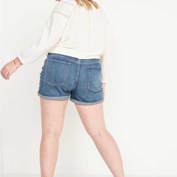 High waisted OG straight jean shorts - Picture 4 of 4